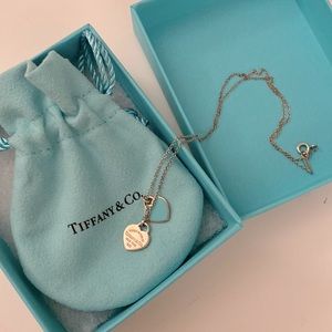 Tiffany double heart necklace